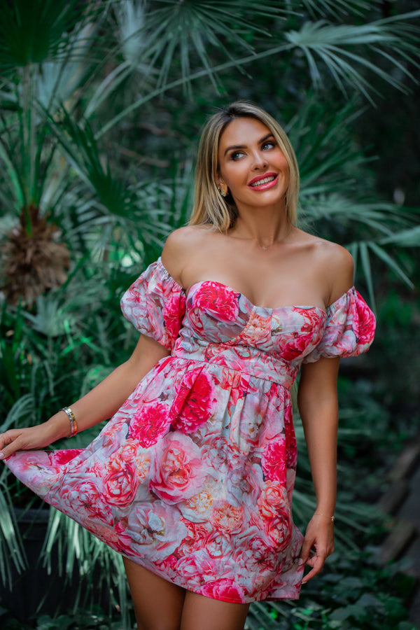 3D Floral Linen Dress – Zimmermann Fabric